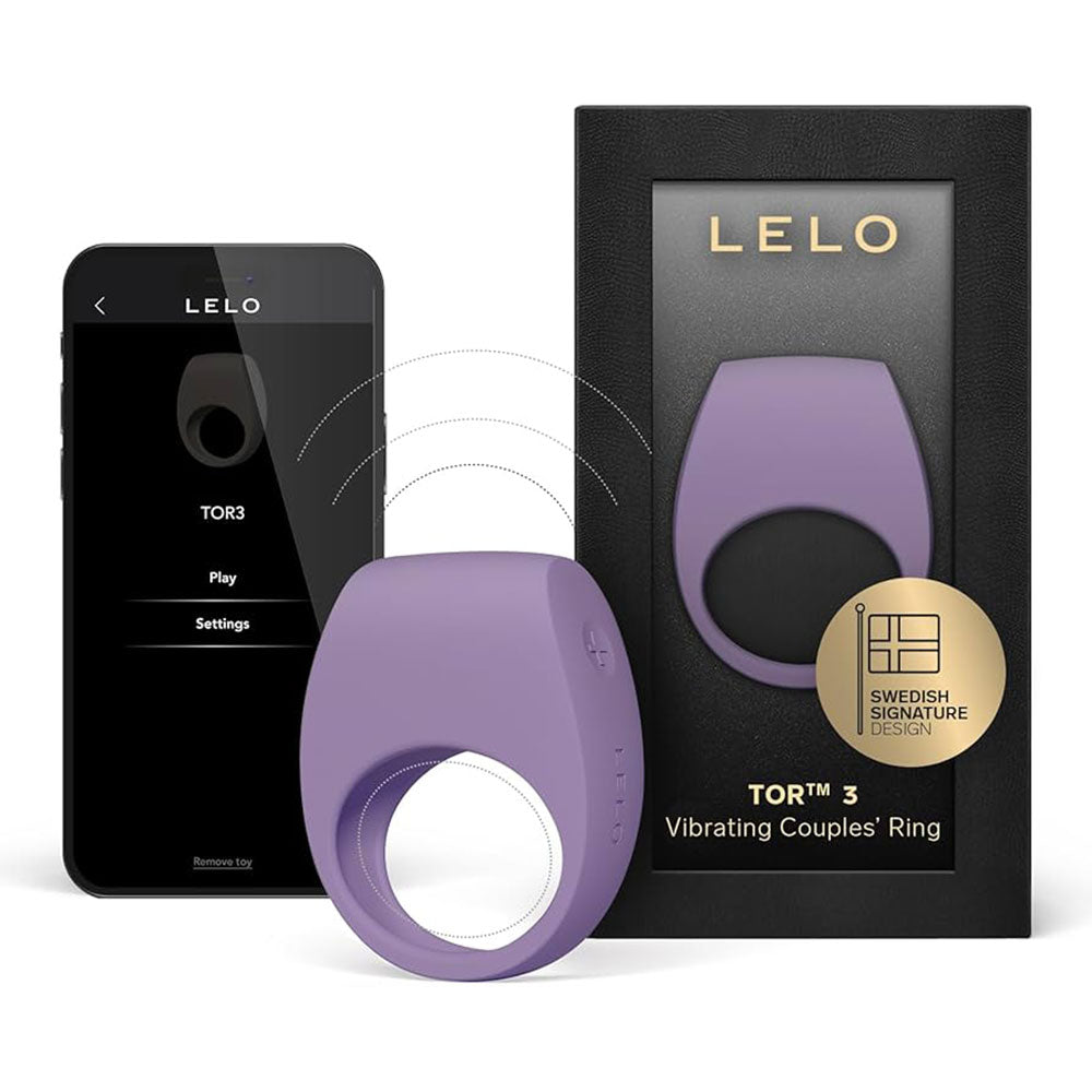 LELO - Tor 3 App-Controlled Vibrating Couple's Ring - Violet Dusk