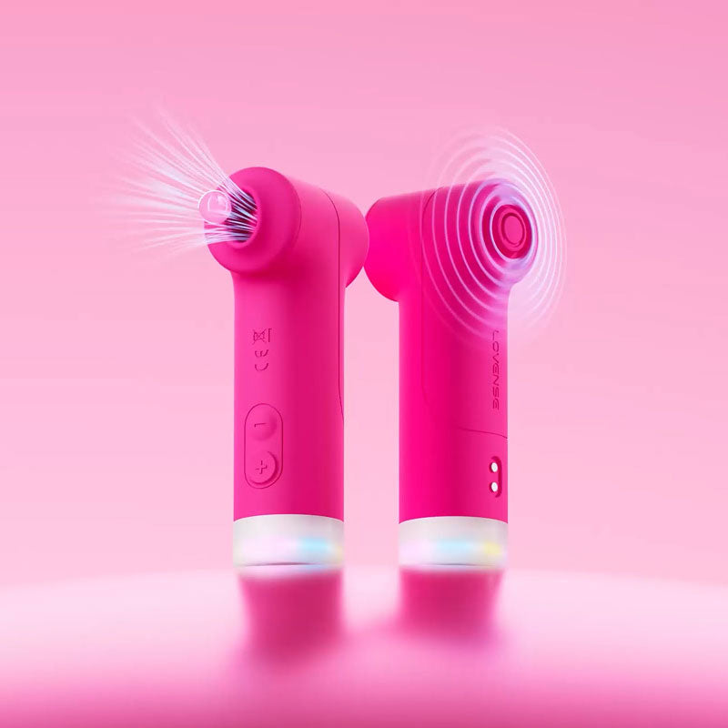 Lovense - Fizz App Controlled Clitoral Suction And Tapping Vibrator Pink