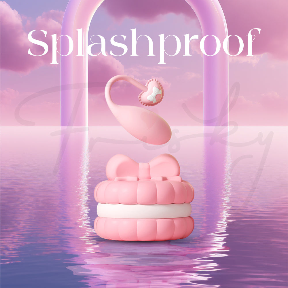 Splashproof design shown with water-resistant feature in a serene water setting