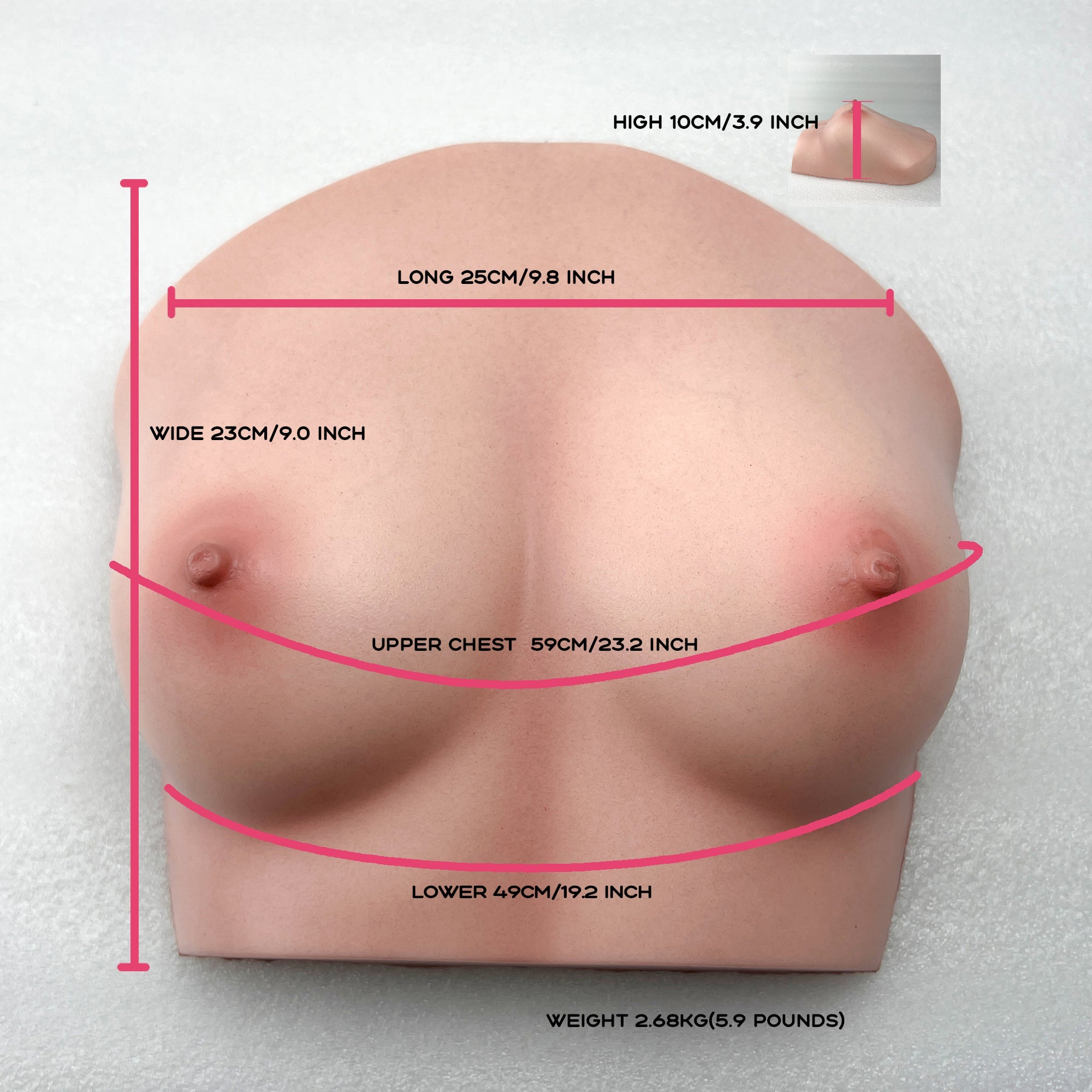 CLIMAX DOLL - Silicone Torso Breast #59