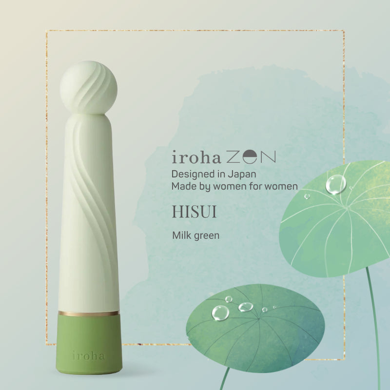 Iroha - Rin + Hisui/Momosango Mini Wand Vibrator (Milk Green)