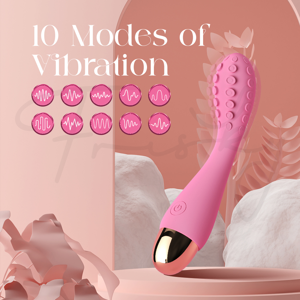 Compact travel-friendly vibrator placed beside small storage case