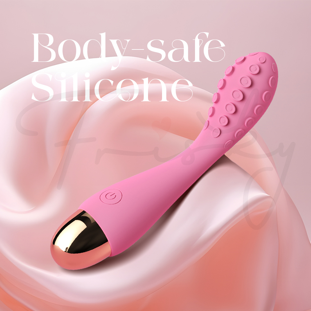 Soft silicone body-safe material shown in smooth, skin-friendly finish