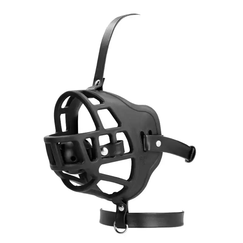 SHOTS Ouch! Muzzle with Removable Ball Gag Black adjustable straps with removable ball gag for customizable adult restraint Singapore