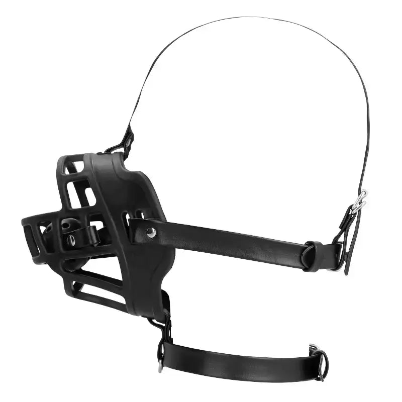 SHOTS Ouch! Muzzle with Removable Ball Gag Black removable gag allows flexible use for solo or partnered adult scenarios Singapore