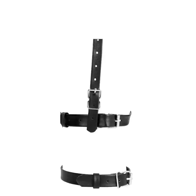 SHOTS Ouch! Muzzle with Removable Ball Gag Black ergonomic design provides comfort while maintaining effective adult wearable restraint Singapore