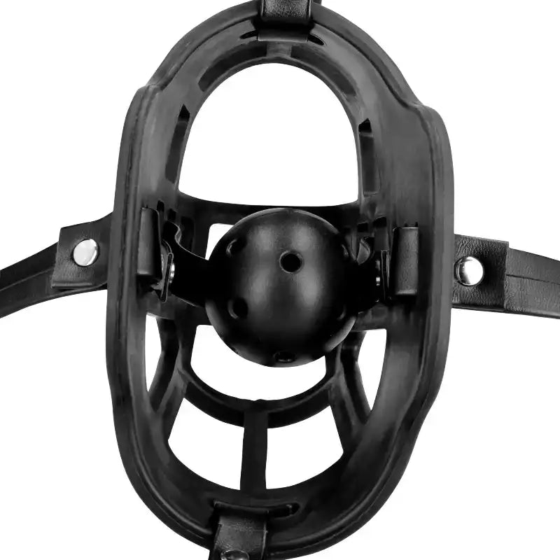 SHOTS Ouch! Muzzle with Removable Ball Gag Black ideal for creative adult roleplay and interactive wearable experiences Singapore
