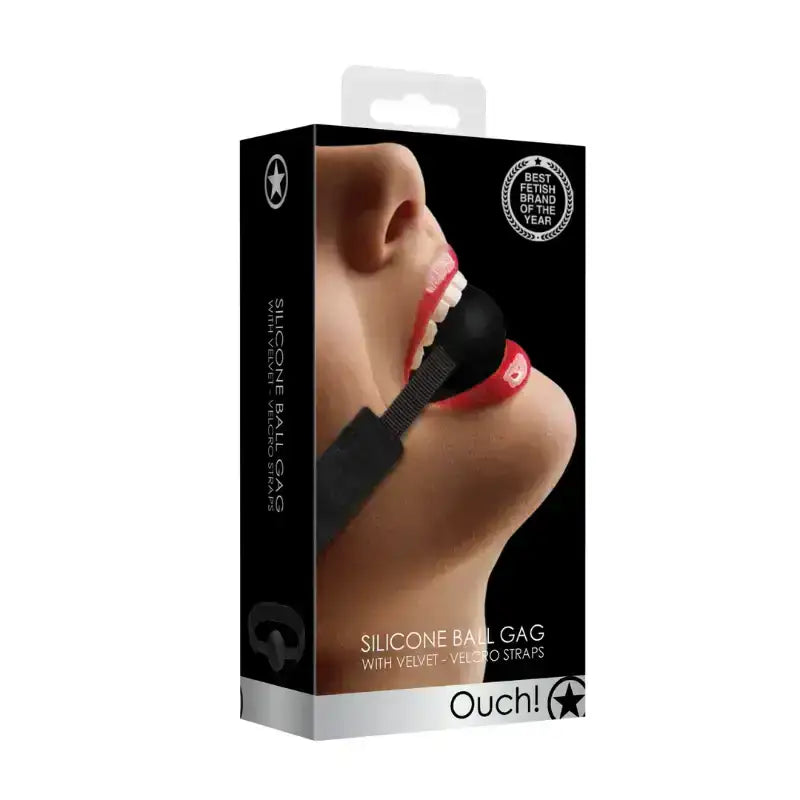 SHOTS Ouch! Adjustable Silicone Ball Gag Adjustable straps allow custom fit for beginners and experienced users during bondage sessions Singapore