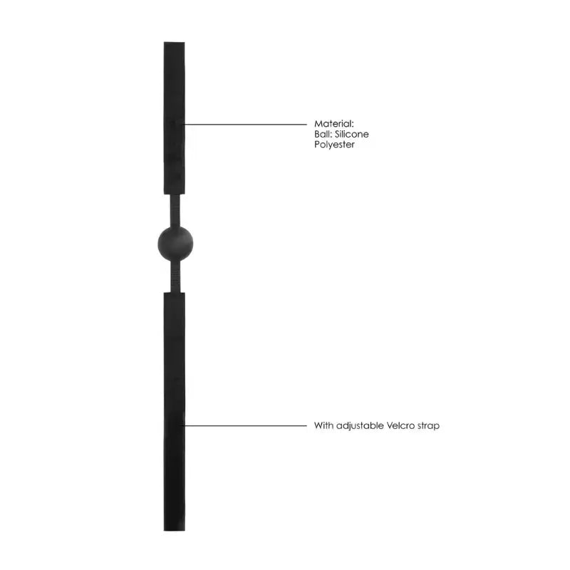 SHOTS Ouch! Adjustable Silicone Ball Gag Smooth silicone ball reduces pressure points while maintaining effective restraint for safe play Singapore