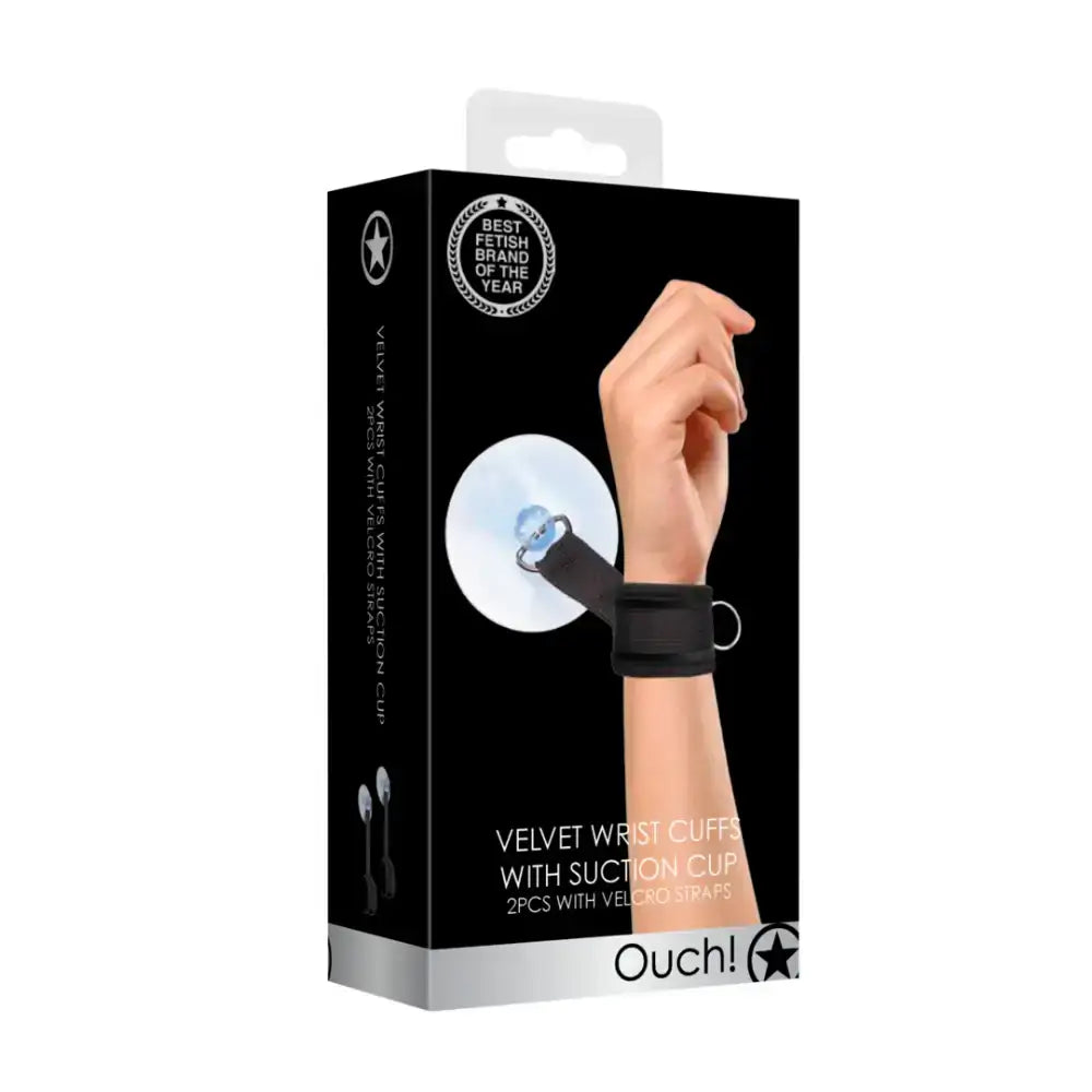 SHOTS Ouch! Adjustable Suction Cup Handcuffs easy-to-clean materials ensure hygienic and safe adult accessory usage Singapore