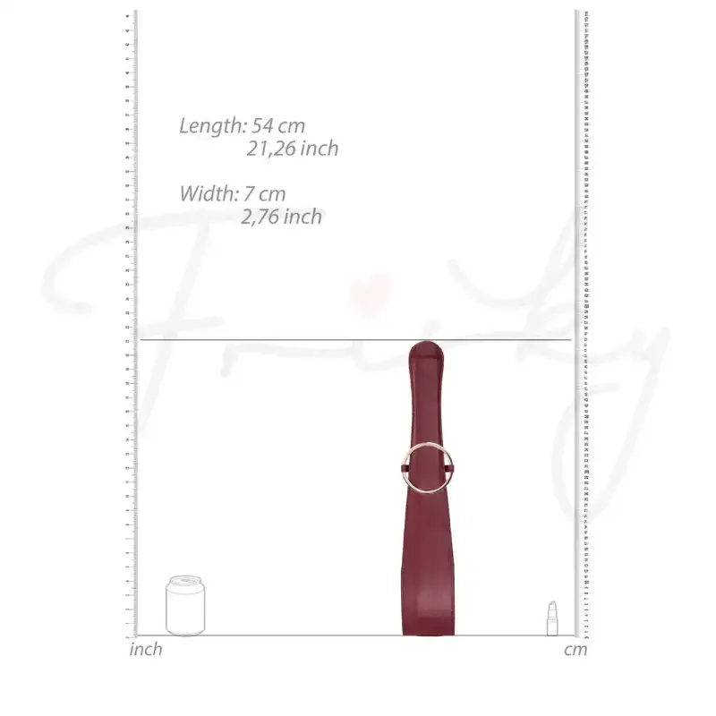 SHOTS Ouch! Belt Flogger Burgundy ergonomic handle with flexible tails for immersive sensory experiences Singapore