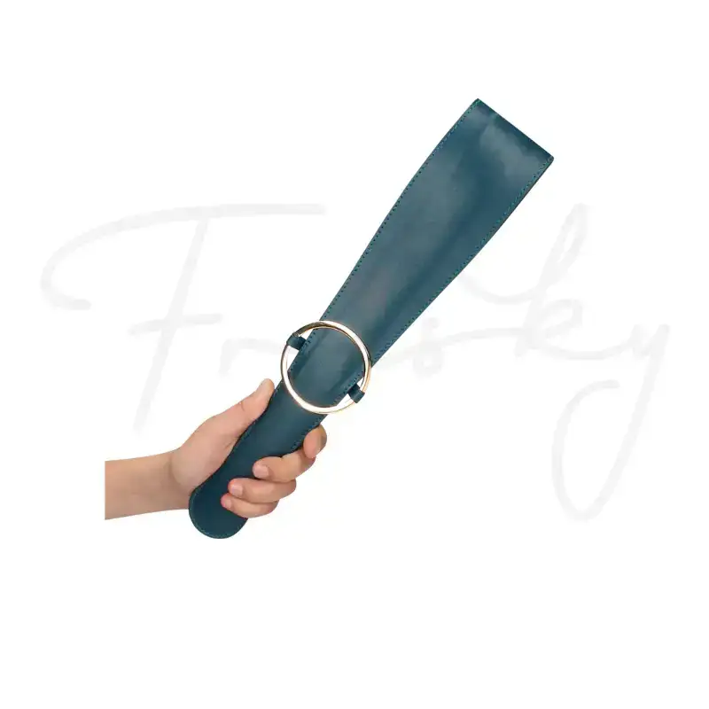 SHOTS Ouch! Belt Flogger Green portable and wearable design for discreet storage and travel Singapore