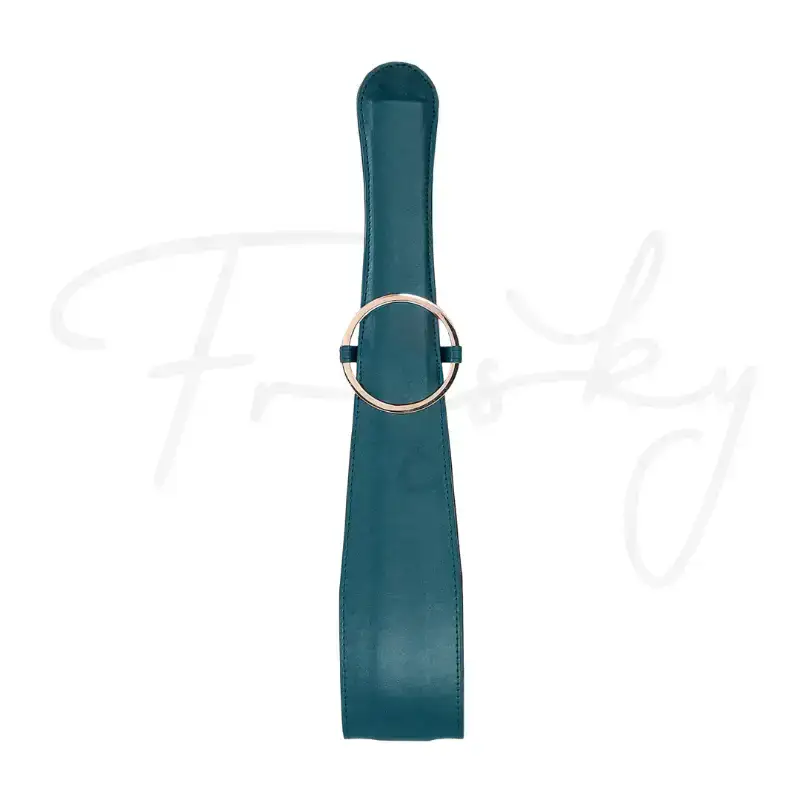 SHOTS Ouch! Belt Flogger Green with soft grip handle for precise control during play Singapore
