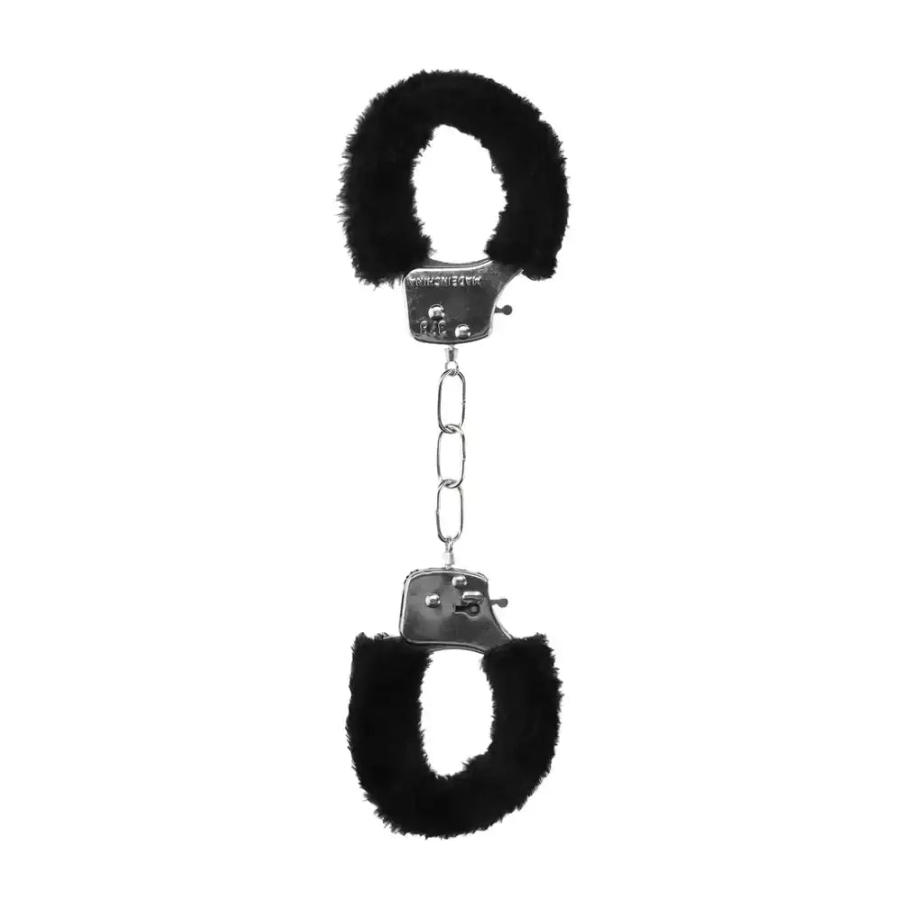 SHOTS Ouch! Beginner's Furry Hand Cuffs adjustable wrist straps with soft lining for gentle, comfortable restraint during adult activities Singapore