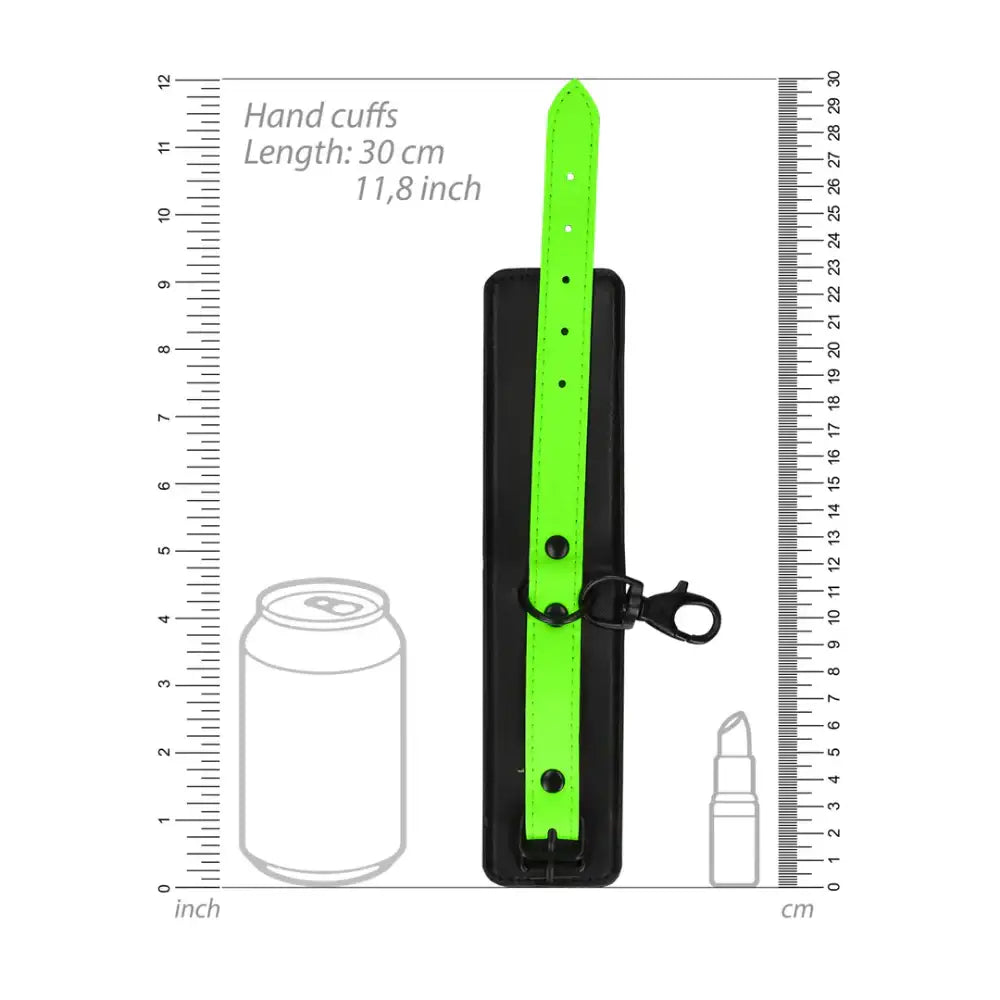 SHOTS Ouch! Hand and Ankle Cuffs with Hogtie Glow in the Dark easy-to-adjust straps allow customized tension for controlled wear Singapore