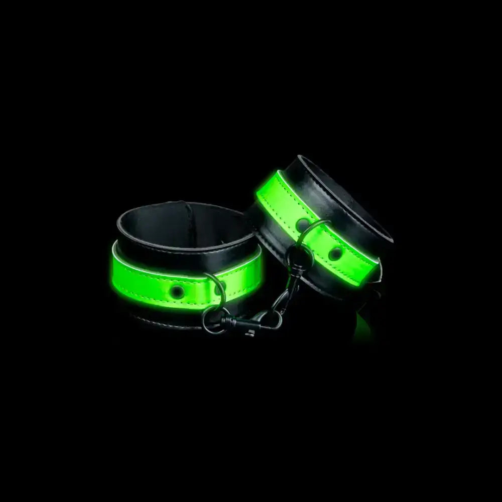 SHOTS Ouch! Ankle Cuffs Glow in The Dark glow-in-the-dark feature enhances visibility in low-light intimate sessions Singapore