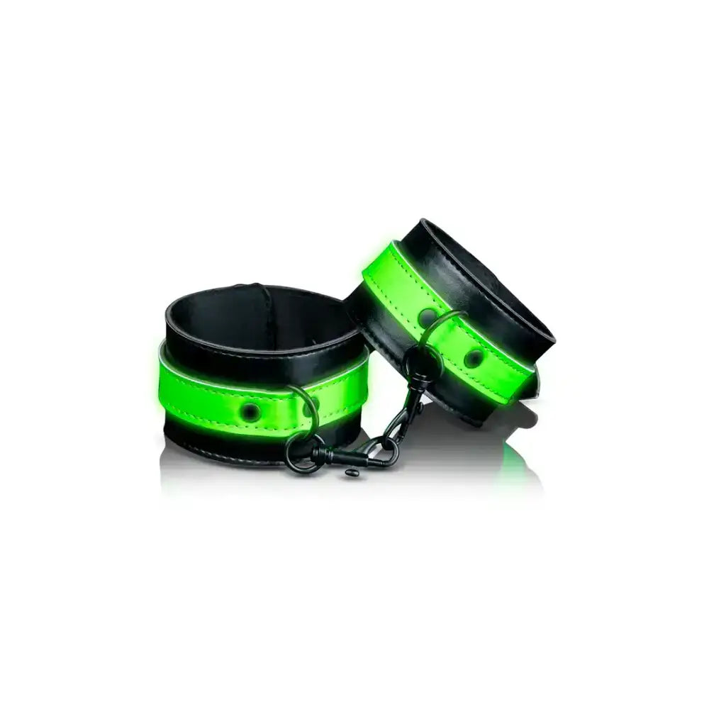 SHOTS Ouch! Ankle Cuffs Glow in The Dark sturdy metal hardware for reliable fastening and safety Singapore