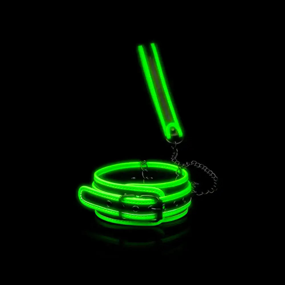 SHOTS Ouch! Collar and Leash Glow in the Dark lightweight and flexible design suitable for solo or partnered use Singapore