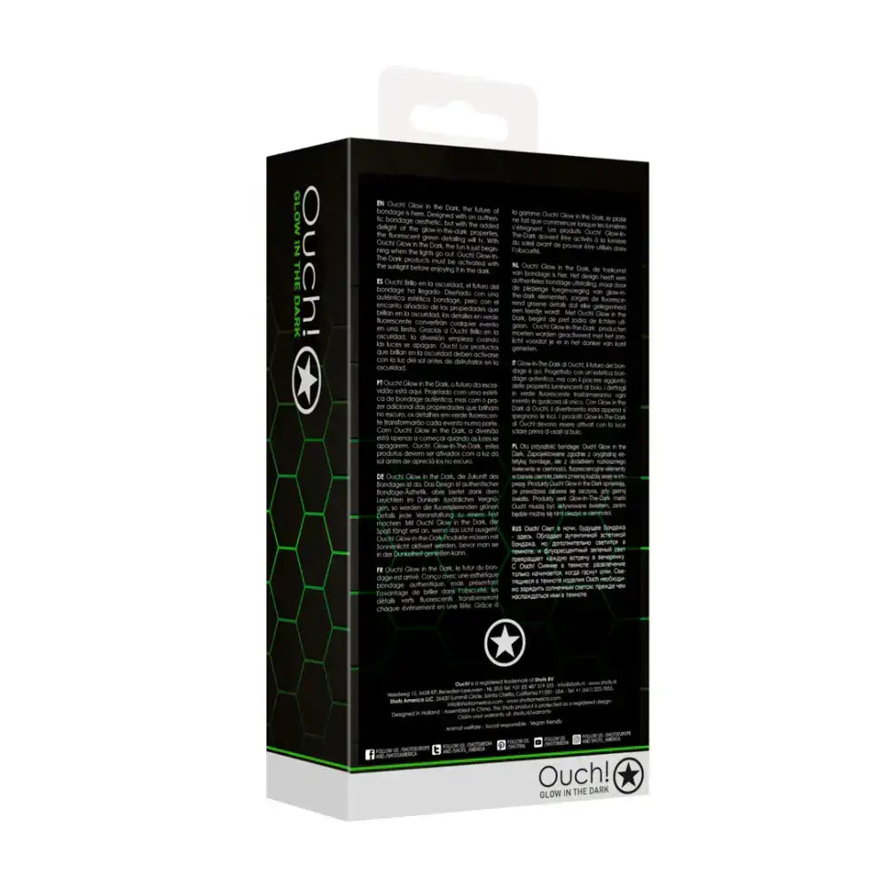 SHOTS Ouch! Collar and Leash Glow in the Dark ideal for creative roleplay, cosplay, or adult lifestyle scenarios Singapore