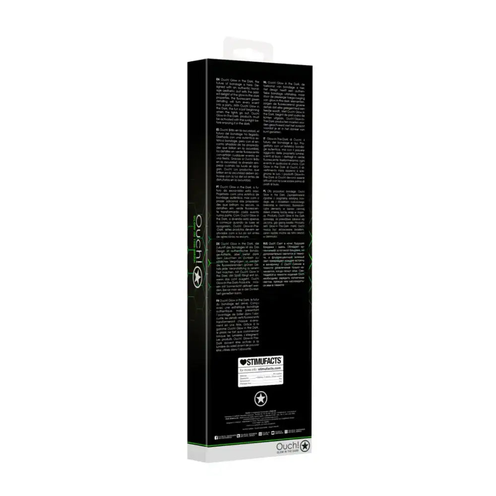 SHOTS Ouch! Flogger Glow in The Dark ideal for creative bondage, sensory exploration, and adult lifestyle activities Singapore