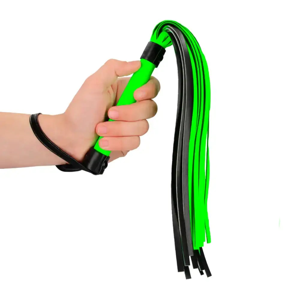 SHOTS Ouch! Flogger Glow in The Dark lightweight design suitable for solo practice or partnered interactive play Singapore