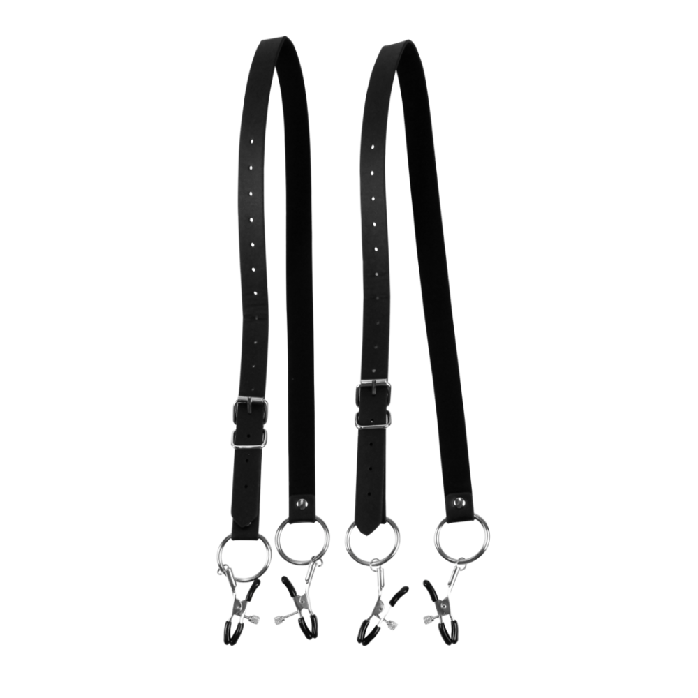 SHOTS - Labia Spreader with Clamps - Black