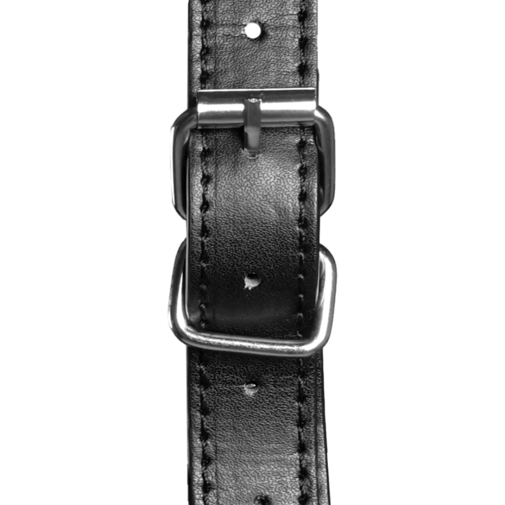 SHOTS Ouch! Head Harness with Zip-up Mouth and Lock - Black