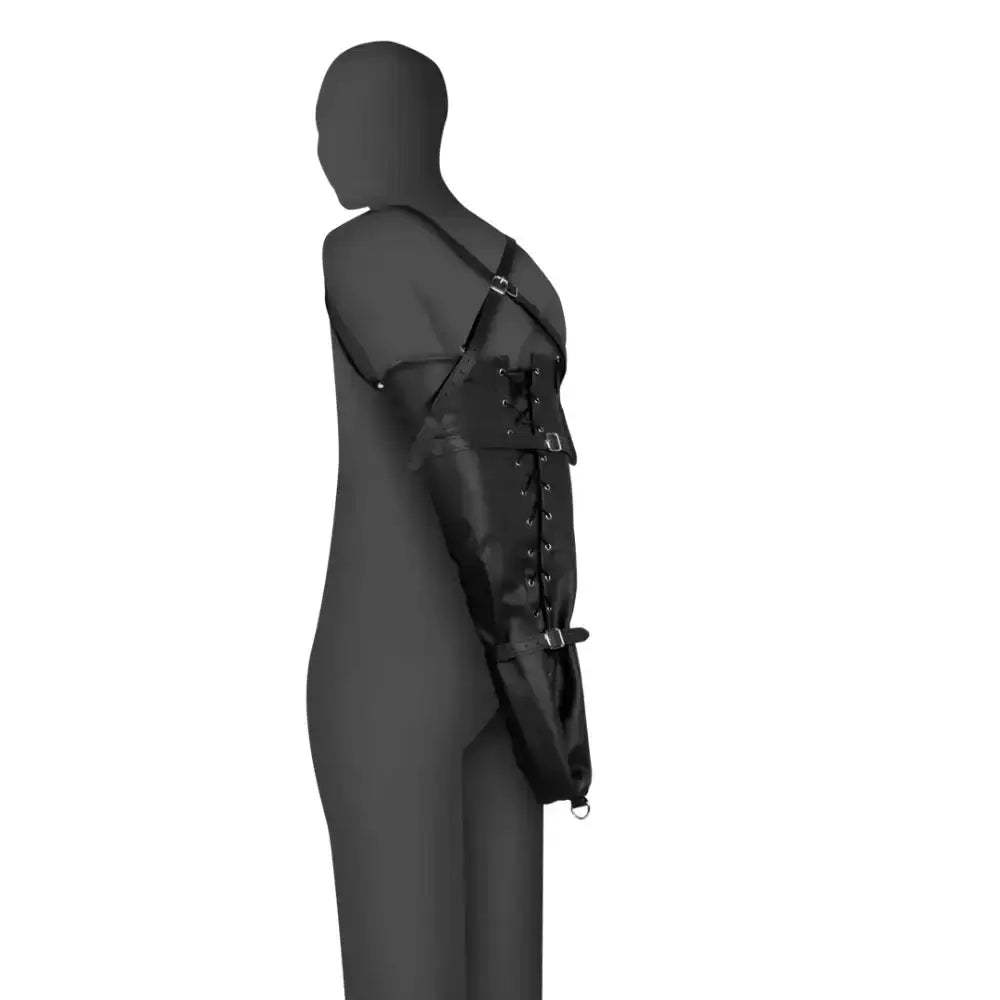 SHOTS Ouch! Lace-up Full Sleeve Arm Restraint elegant lace-up style enhances visual appeal during playful intimate activities Singapore
