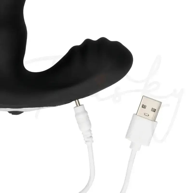 SHOTS Ouch! Beaded Vibrating Prostate Massager with Remote Control black compact wearable design for discreet play Singapore