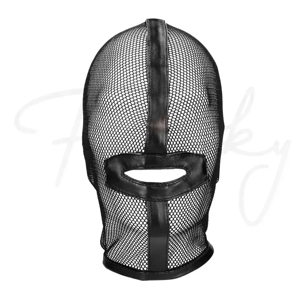 SHOTS Ouch! Fishnet Mask black high-quality material for durable and safe adult wearable Singapore