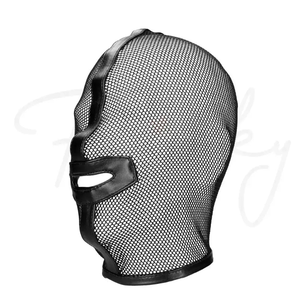 SHOTS Ouch! Fishnet Mask black adjustable fit for personalized comfort during interactive play Singapore