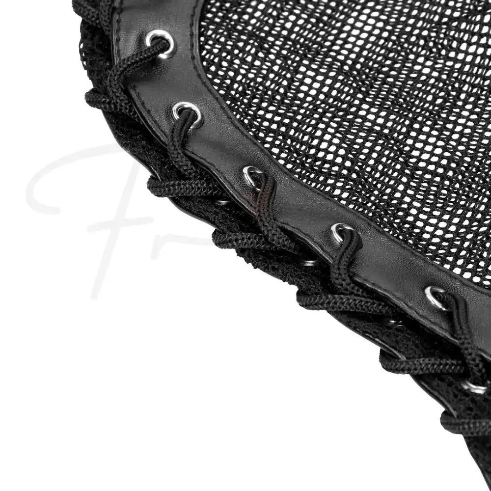 SHOTS Ouch! Fishnet Mask black compact and portable adult accessory for discreet storage Singapore