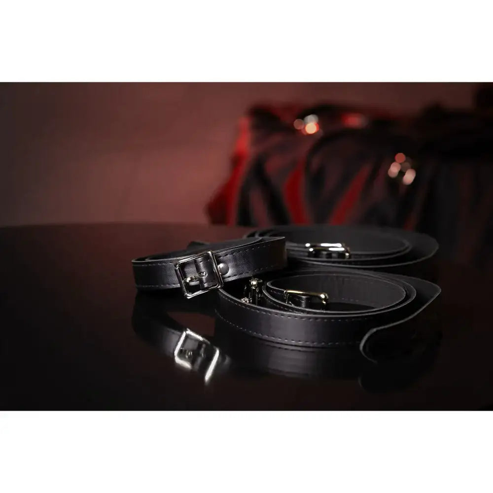 SHOTS Ouch! Full Body Bondage Belts black ergonomic adjustable buckles for comfortable and controlled restraint Singapore