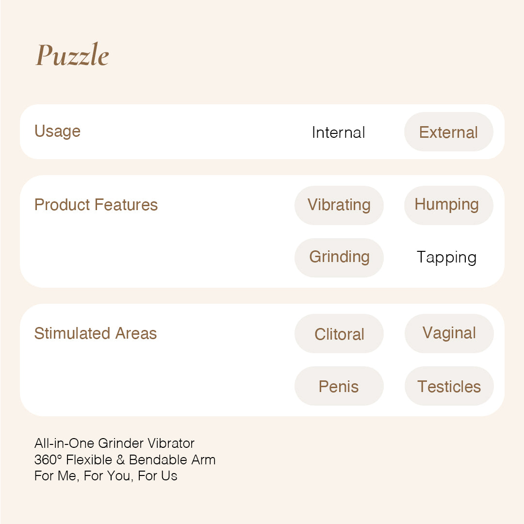 OSUGA Puzzle – Clitoral Vibrating Grinder Pad | Official Distributor Singapore