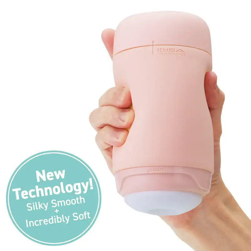 Tenga Puffy Strawberry Pink Soft Silicone Male Masturbator Comfortable Grip Durable Material Singapore