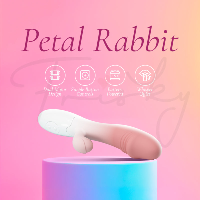 Petal Dual-Motor Rabbit Vibrator Battery-Powered