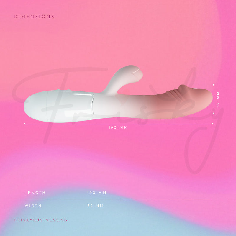 Petal Dual-Motor Rabbit Vibrator Battery-Powered