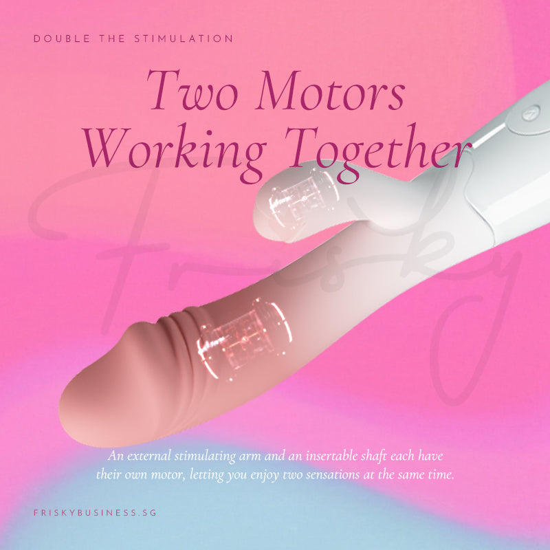 Petal Dual-Motor Rabbit Vibrator Battery-Powered