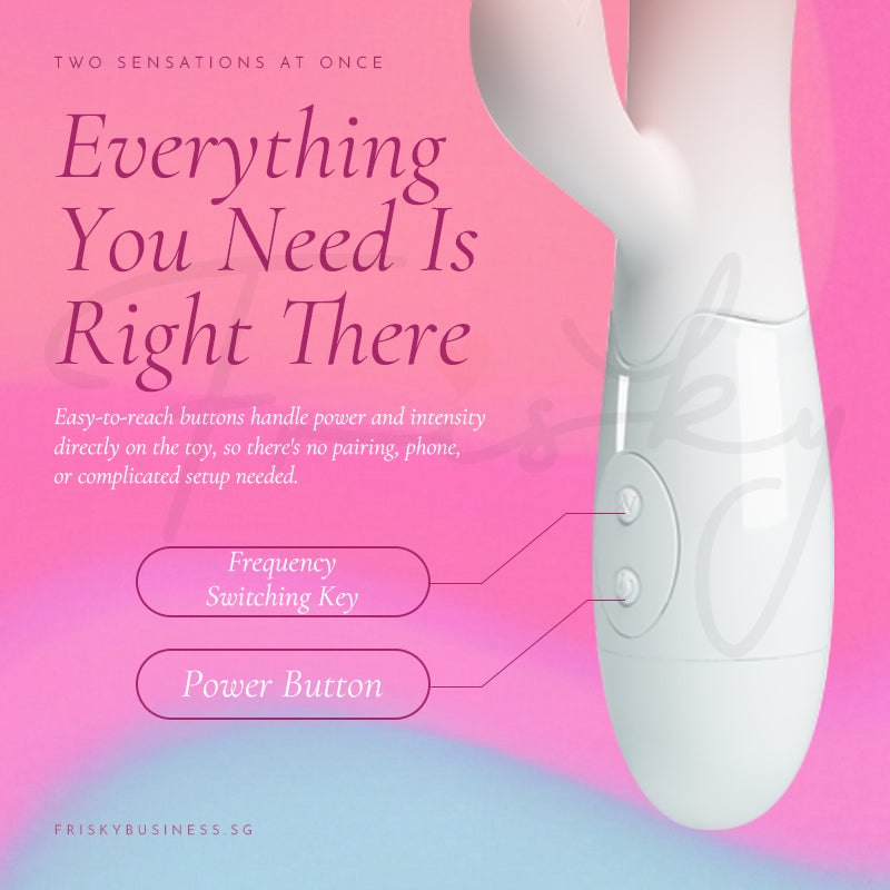 Petal Dual-Motor Rabbit Vibrator Battery-Powered