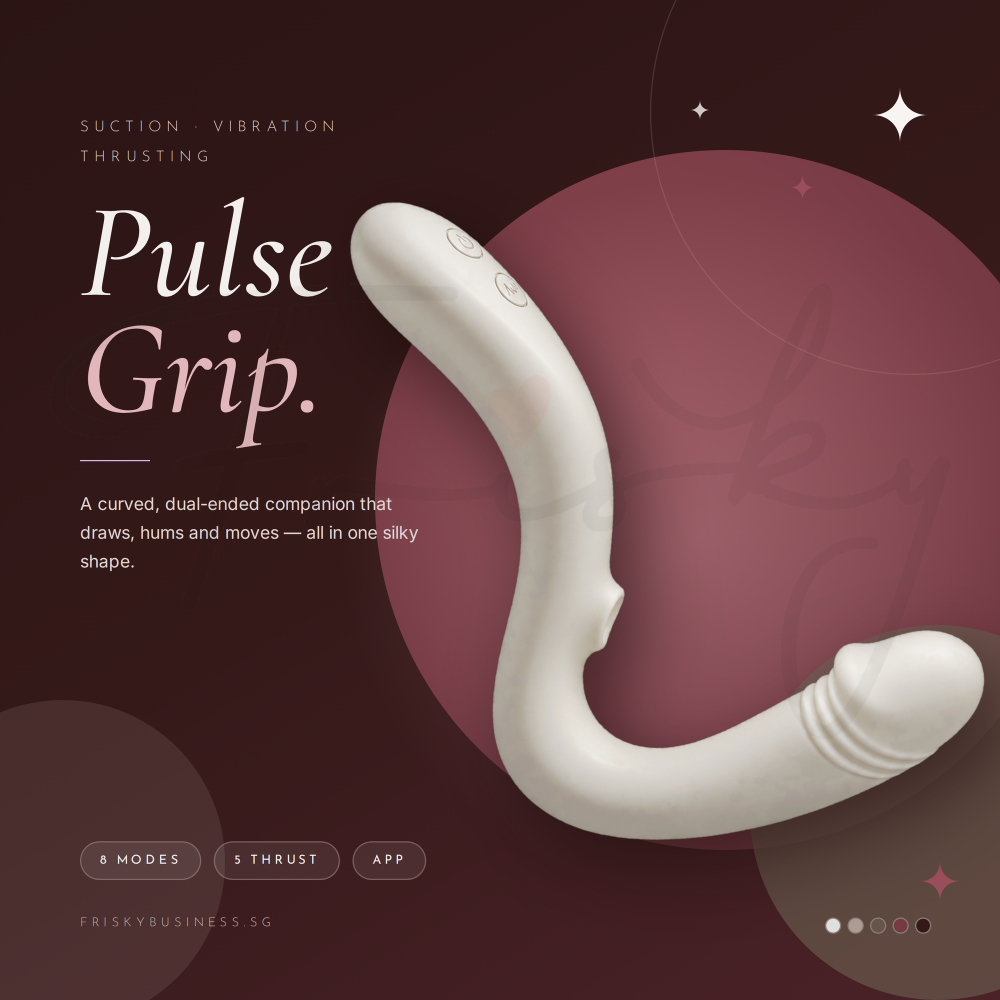 Pulse Grip - Female APP Control Thrusting and Suction Vibrator
