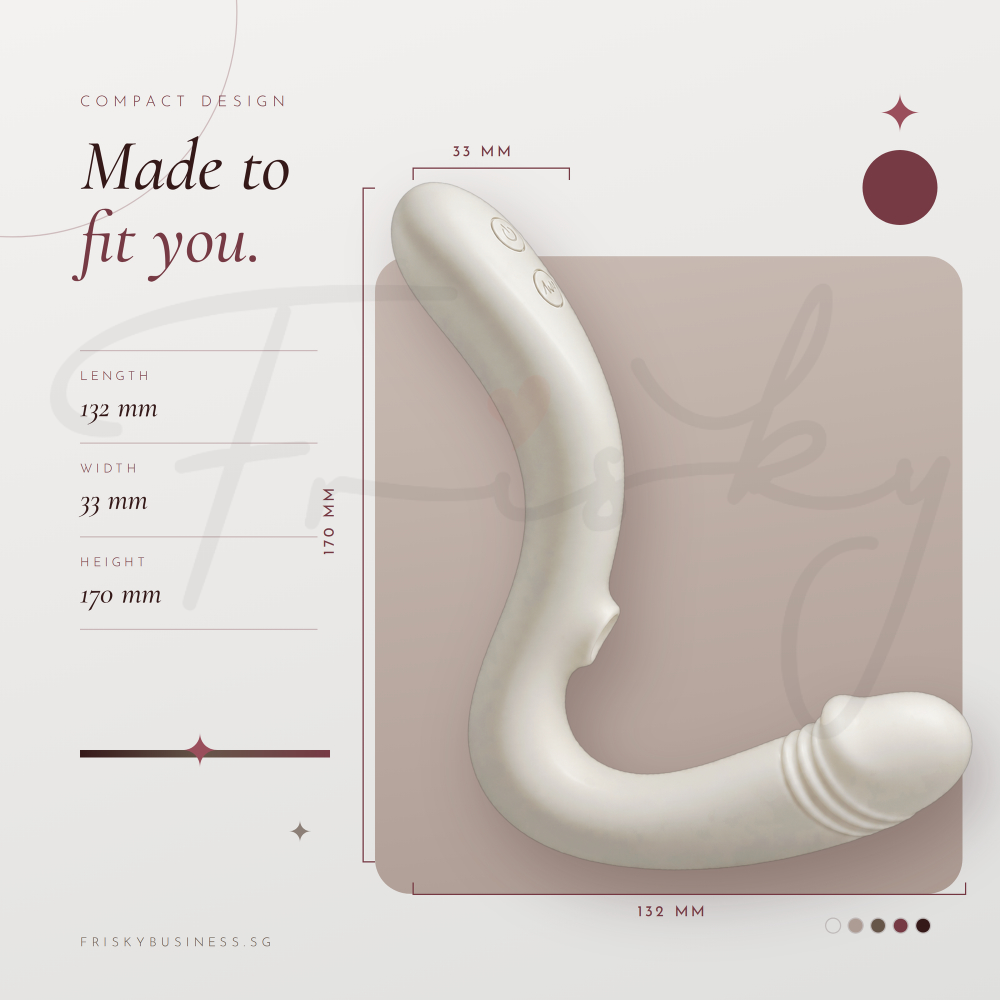 Pulse Grip - Female APP Control Thrusting and Suction Vibrator