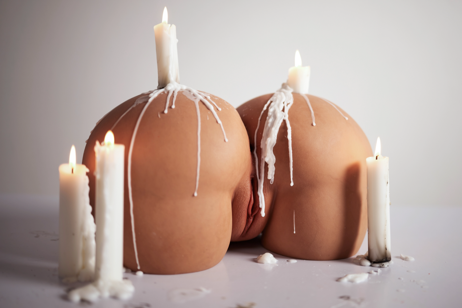 CLIMAX DOLL RS-6 Silicone Butt Torso (Yellow)