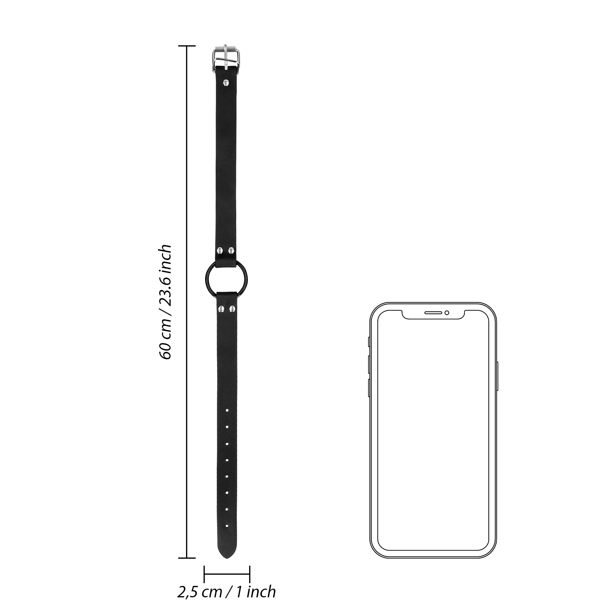 SHOTS Ouch! Metal O-Ring Gag with Nipple Clamps - Black