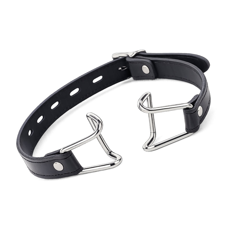 Restrained Lust - BDSM PU-Leather Open Mouth Gag