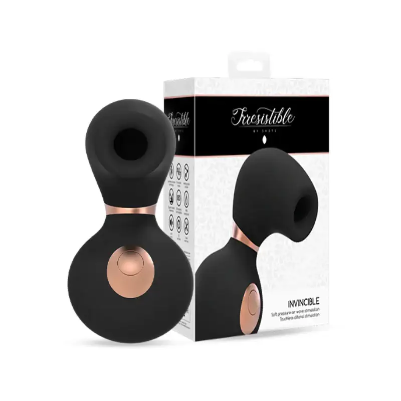 SHOTS - Invincible Air Pulse Vibrator - Black - Frisky Business Adult Sex Toys Shop