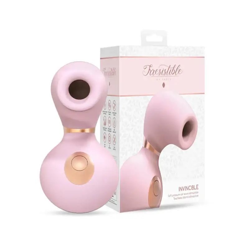 SHOTS Invincible Air Pulse Vibrator Pink Powerful air pulse design with ergonomic pink silicone for targeted adult pleasure Singapore