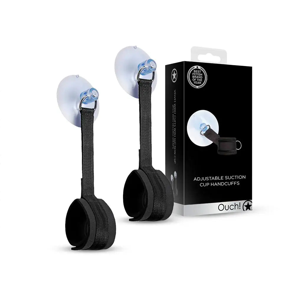 SHOTS Ouch! Adjustable Suction Cup Handcuffs secure wrist restraints with strong suction cups for adult play Singapore