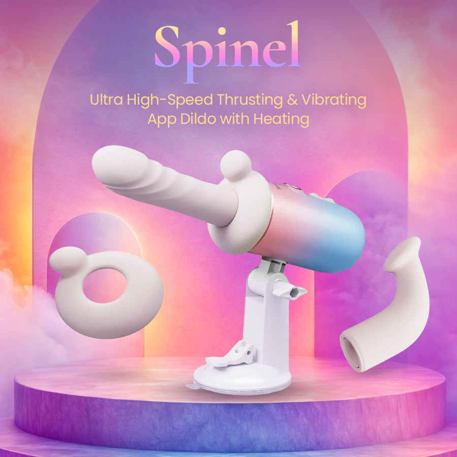 Lovense Spinel app controlled thrusting and vibrating device with heating Bluetooth smart device Singapore