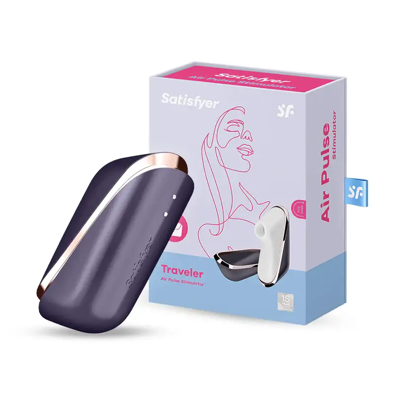 Satisfyer - Traveler Air-Pulse Clitoral Stimulator - Frisky Business Adult Sex Toys Shop