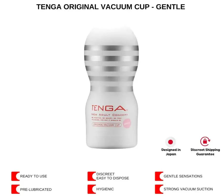 Tenga Original Vacuum Cup Masturbator Gentle Flip Open Design Easy Cleaning Reusable Silicone Device Singapore